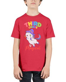 third Grade is Magical Unicorn 962# - third grade - Youth Tee Unisex