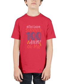thirdgrade survived one hundred days of me 980# - third grade - Youth Tee Unisex