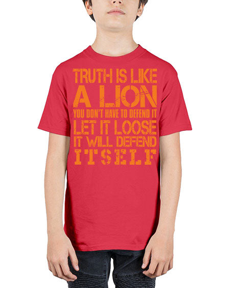truth is like a lion - lion - Youth Tee Unisex