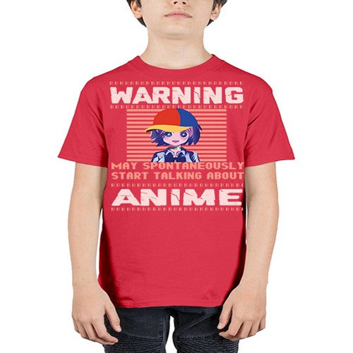 warning may spontaneously start talking about anime287# - anime - Youth Tee Unisex