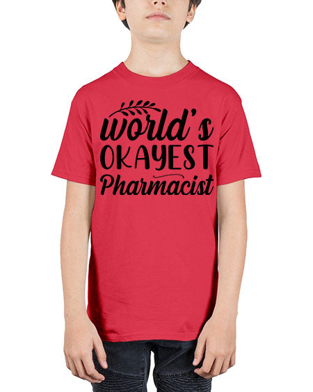 worlds okayest pharmacist 1663# - pharmacist - Youth Tee Unisex