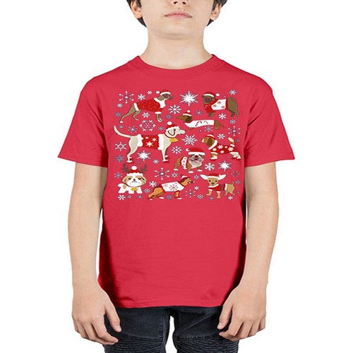 x mas dogs shirt 248# - dogs - Youth Tee Unisex