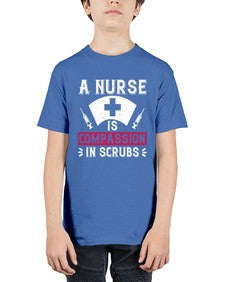 A Nurse is compassion in scrubs Style 18# - nurse - Youth Tee Unisex