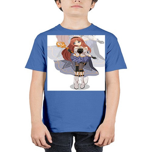 A beautiful girl with magic wand game 23# - anime - Youth Tee Unisex