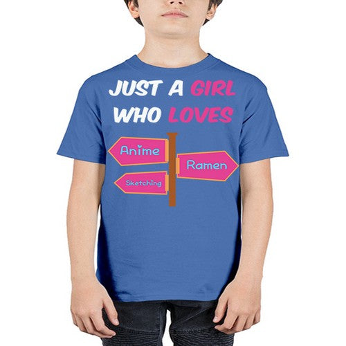 AGirl Who Love Anime Ramen Anime 189# - anime - Youth Tee Unisex