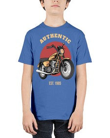 Authentic 8# - motorcycle - Youth Tee Unisex