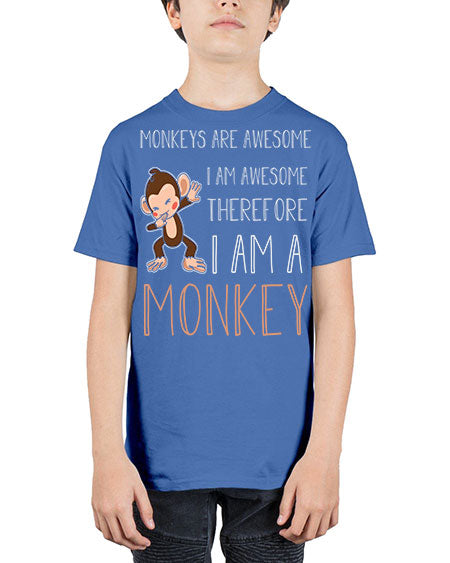 Awesome Monkey Cute Dabbing 2# - monkey - Youth Tee Unisex