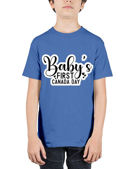 Baby s First Canada Day 275# - baby - Youth Tee Unisex