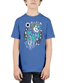 Bear motocross rider 15# - cartoon animals - Youth Tee Unisex