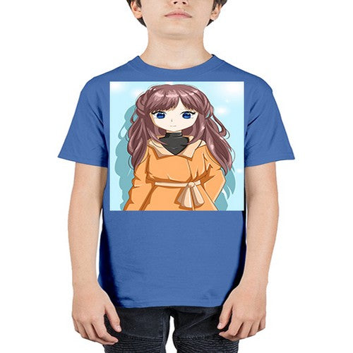 Beautiful and cool girl with yellow suit 73# - anime - Youth Tee Unisex