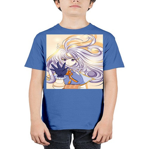 Beautiful and cute fairy with long purple hair 68# - anime - Youth Tee Unisex
