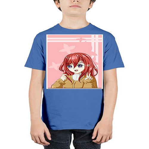Beautiful and pretty little girl red long hair with 106# - anime - Youth Tee Unisex