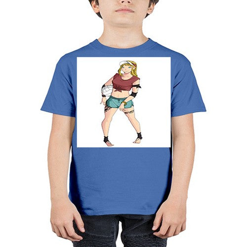 Beautiful girl volley in summer beach 38# - anime - Youth Tee Unisex