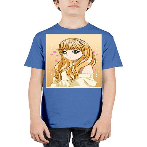 Beautiful princess blonde hair 147# - anime - Youth Tee Unisex