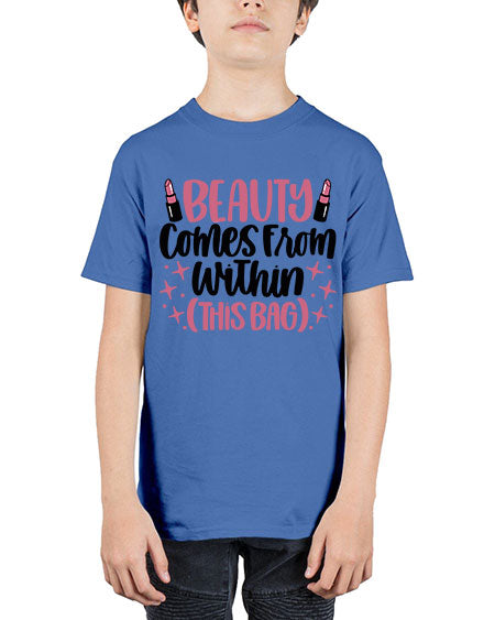 Beauty Comes From Within This Bag Style 138# - beauty - fashion - Youth Tee Unisex