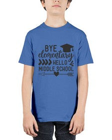 Bye elementary hello middle school 31# - eighth grade - Youth Tee Unisex