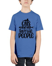 Cats Are My Favorite People Style 90# - cats - Youth Tee Unisex