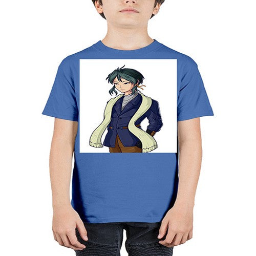 Cool man wearing shawl 59# - anime - Youth Tee Unisex