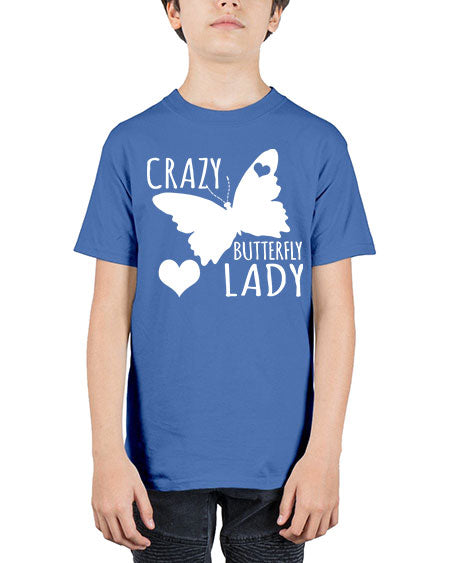 Crayz butterfly lady - butterfly - Youth Tee Unisex