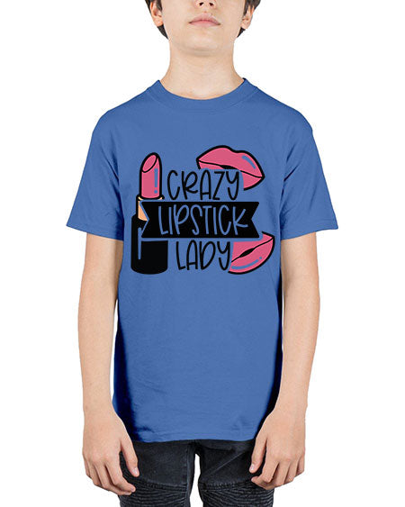 Crazy Lipstick Lady Style 108# - beauty - fashion - Youth Tee Unisex