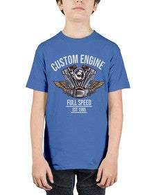 Custom engine 14# - motorcycle - Youth Tee Unisex