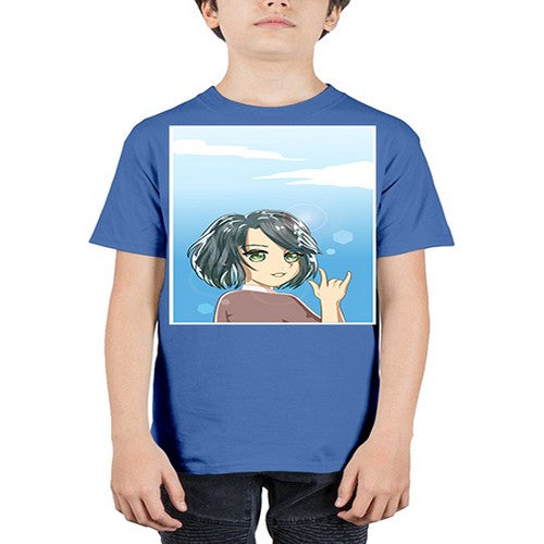 Cute and beautiful little girl with metal hand 151# - anime - Youth Tee Unisex