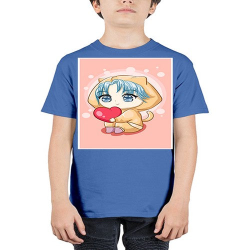 Cute and cool little boy with love 46# - anime - Youth Tee Unisex