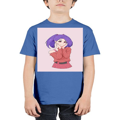 Cute girl with cute pose 138# - anime - Youth Tee Unisex