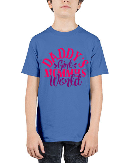 Daddys Girl Mommys World Style 68# - baby - Youth Tee Unisex