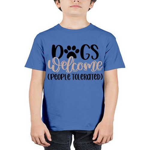 Dogs Welcome Style 21# - dogs - Youth Tee Unisex