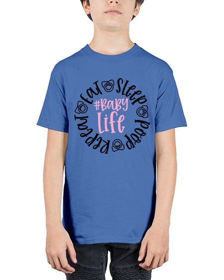 Eat Sleep Poop Repeat BabyLife Style 306# - baby - Youth Tee Unisex