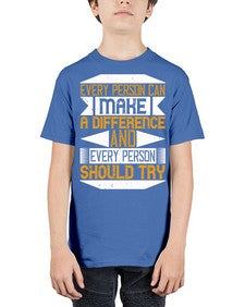 Every person can make a difference and every person should try Style 3# - volunteer - Youth Tee Unisex