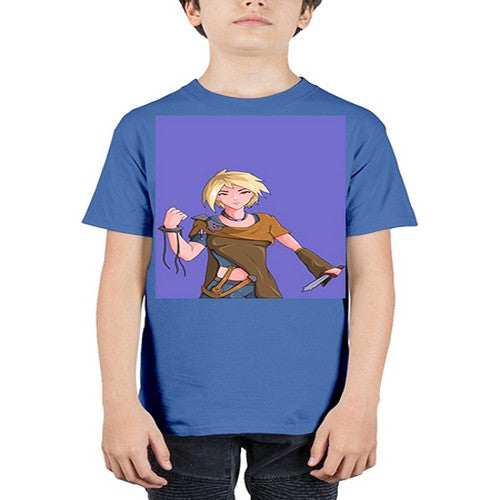 Girl hold knife 12# - anime - Youth Tee Unisex
