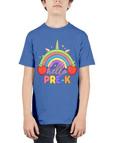 Hello PreK Unicorn Rainbow 312# - prek headstart - Youth Tee Unisex
