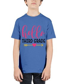 Hello Third Grade 350# - third grade - Youth Tee Unisex