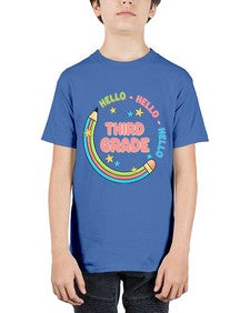 Hello third Grade Pencil 346# - third grade - Youth Tee Unisex
