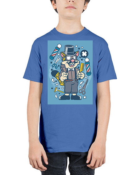 Hipster Barber Leopard835# - barber - Youth Tee Unisex