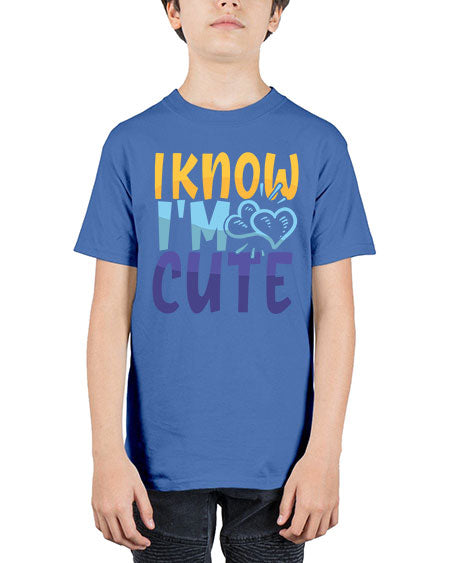 I Know Im Cute Style 100# - baby - Youth Tee Unisex
