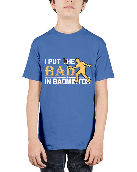 I put 1096# - badminton - Youth Tee Unisex