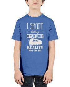 I shoot fantasy If you want reality ride the bus 2# - bus - Youth Tee Unisex
