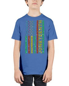 Juneteenth Freedom Day Afro Usa Flag Png 23# - black juneteenth - Youth Tee Unisex