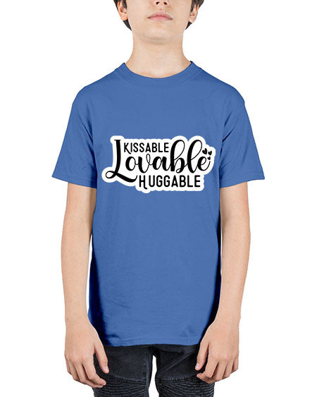 Kissable Lovable Huggable 361# - baby - Youth Tee Unisex