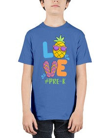 LOVE PreK Summer Pineapple 525# - prek headstart - Youth Tee Unisex