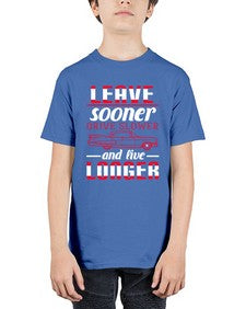 Leave sooner drive slower and live longer 36# - car - Youth Tee Unisex