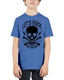 Lets rock 715# - skull and bones - Youth Tee Unisex