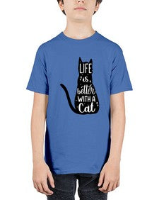 Life Is Better With A Cat Style 98# - cats - Youth Tee Unisex