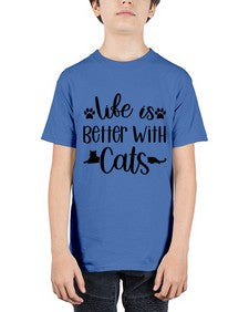 Life Is Better With A Cats Style 99# - cats - Youth Tee Unisex