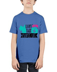 Livin That Nurse Life Style Style 1060# - nurse - Youth Tee Unisex
