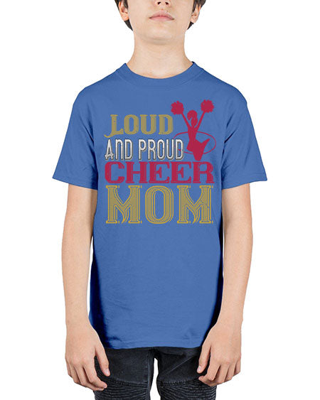 Loud proud cheer mom 764# - cheer - Youth Tee Unisex