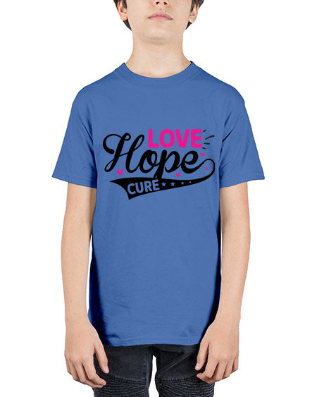 Love Hope Cure 14# - breast cancer - Youth Tee Unisex